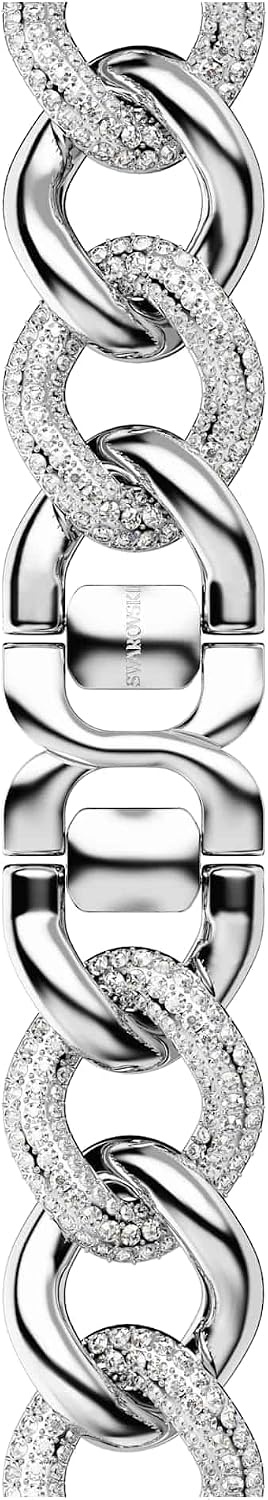 image:imageSwarovski Sparkling chain strap compatible with Apple Watch Silver tone Stainless steel