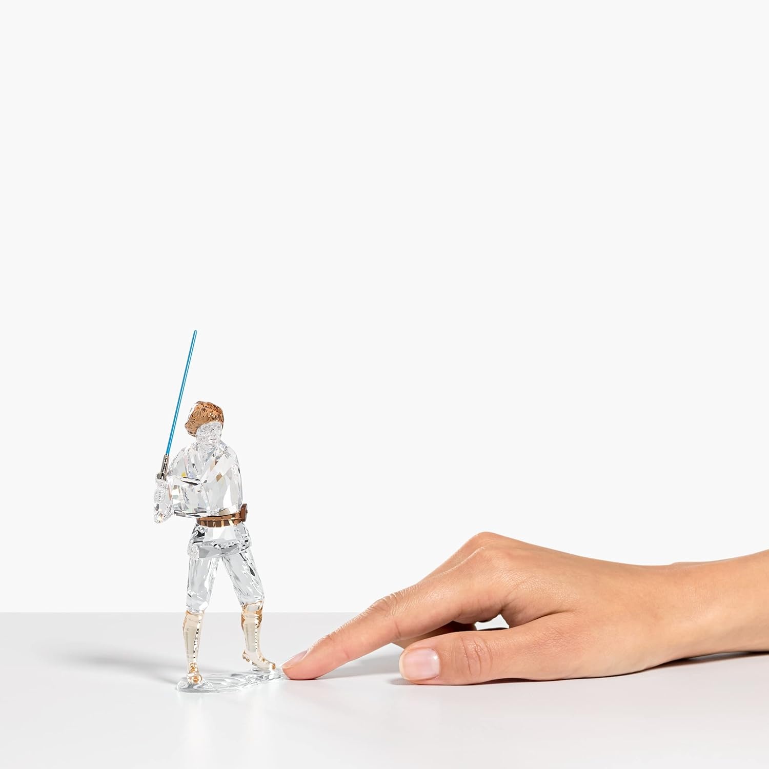image:imageSwarovski Star Wars Luke Skywalker Crystal Figurine White and Clear CrystalsStar Wars Luke Skywalker