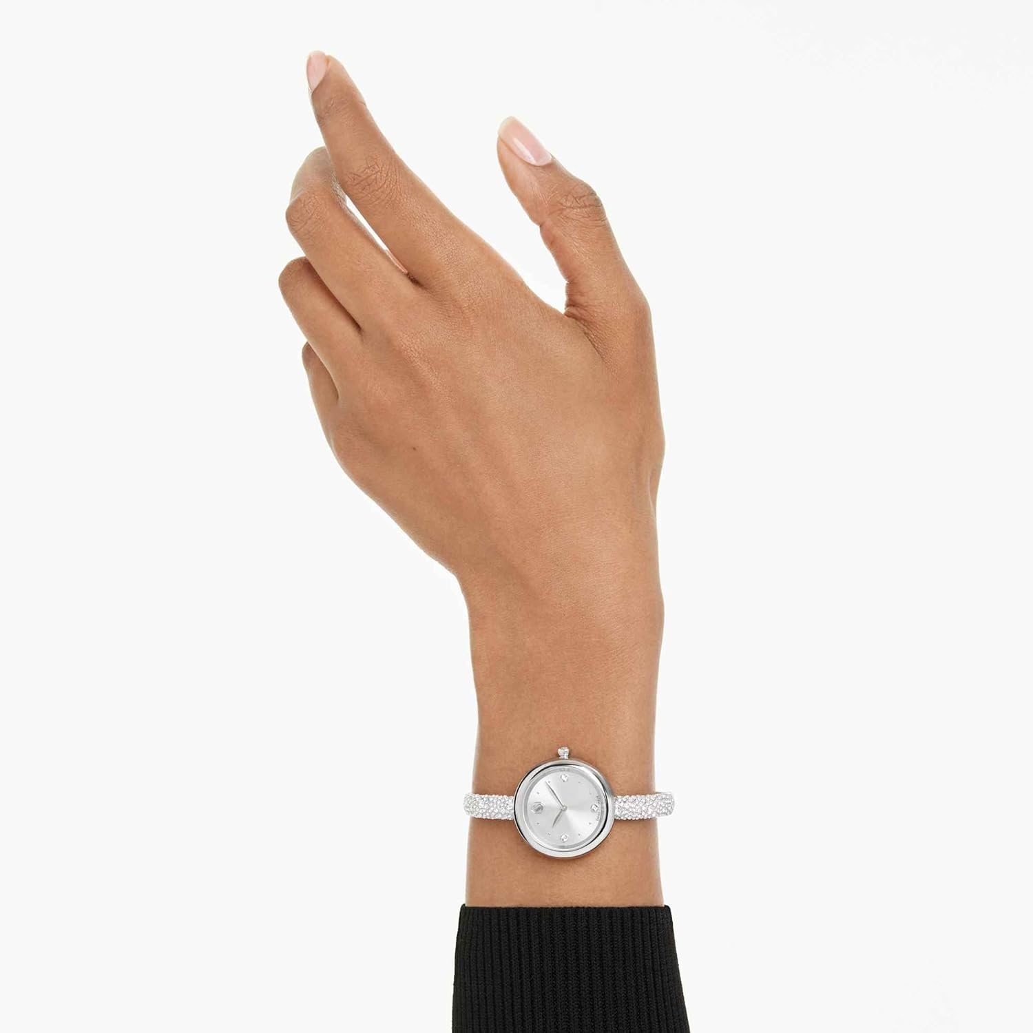 image:imageSwarovski Sublima Bangle Watch Swiss Made Metal Bracelet Silver Tone Stainless Steel