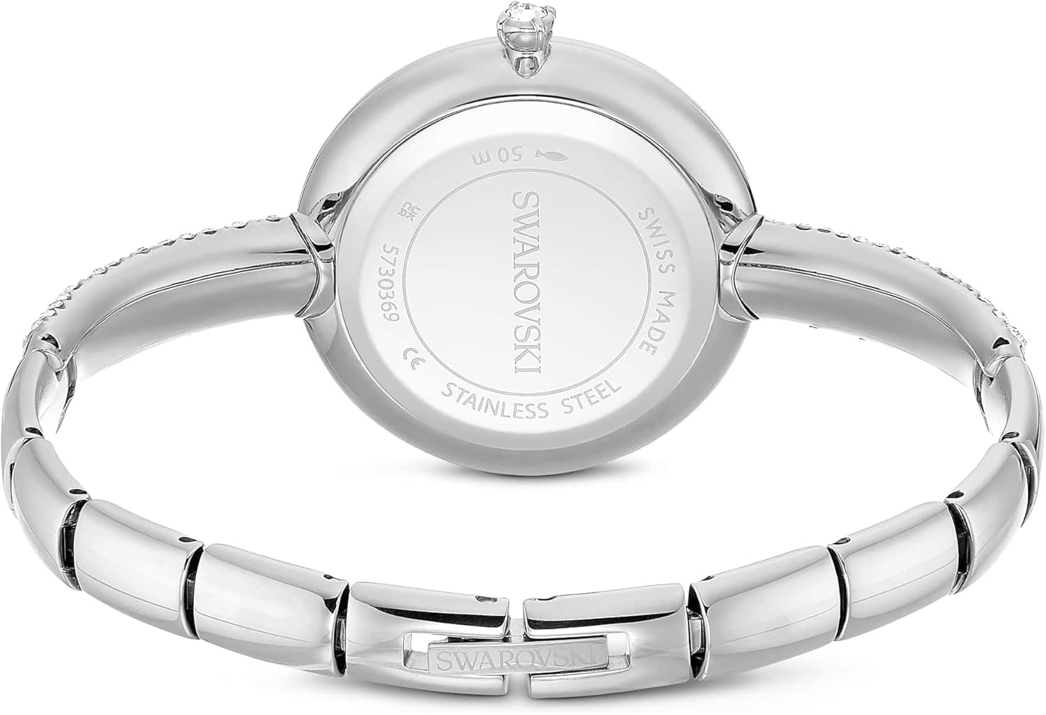 image:imageSwarovski Sublima Bangle Watch Swiss Made Metal Bracelet Silver Tone Stainless Steel