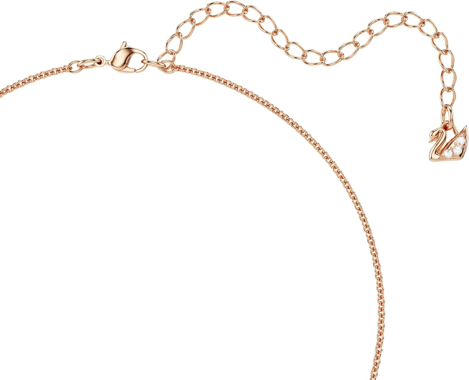 image:imageSwarovski Teddy Bear Pendant Necklace Pink Crystals Rose GoldTone Finish