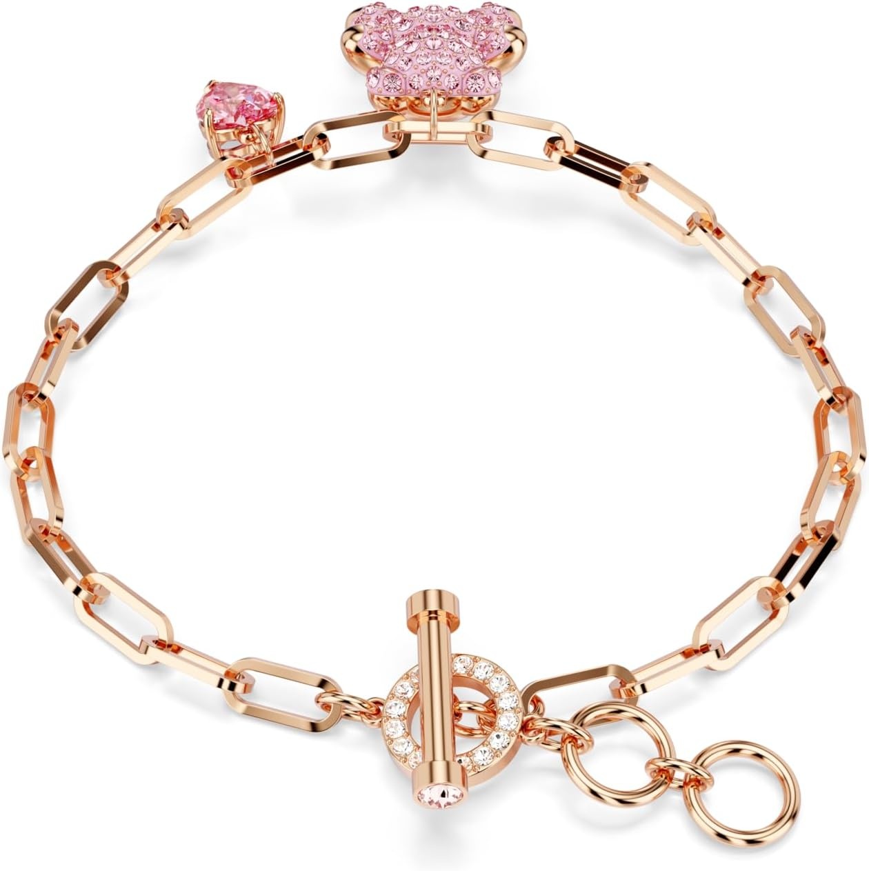 image:imageSwarovski Teddy bracelet Bear Pink Rose goldtone finish