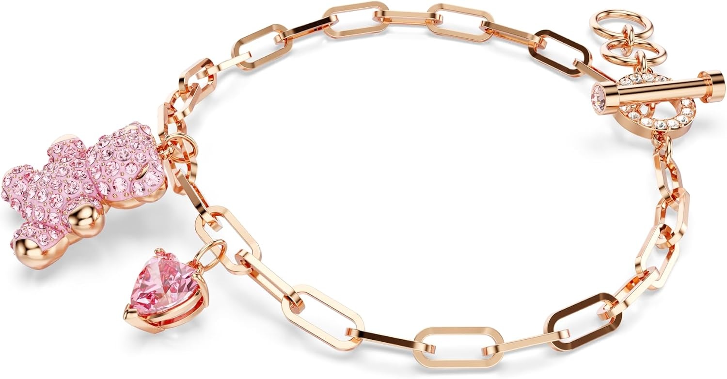 image:imageSwarovski Teddy bracelet Bear Pink Rose goldtone finish