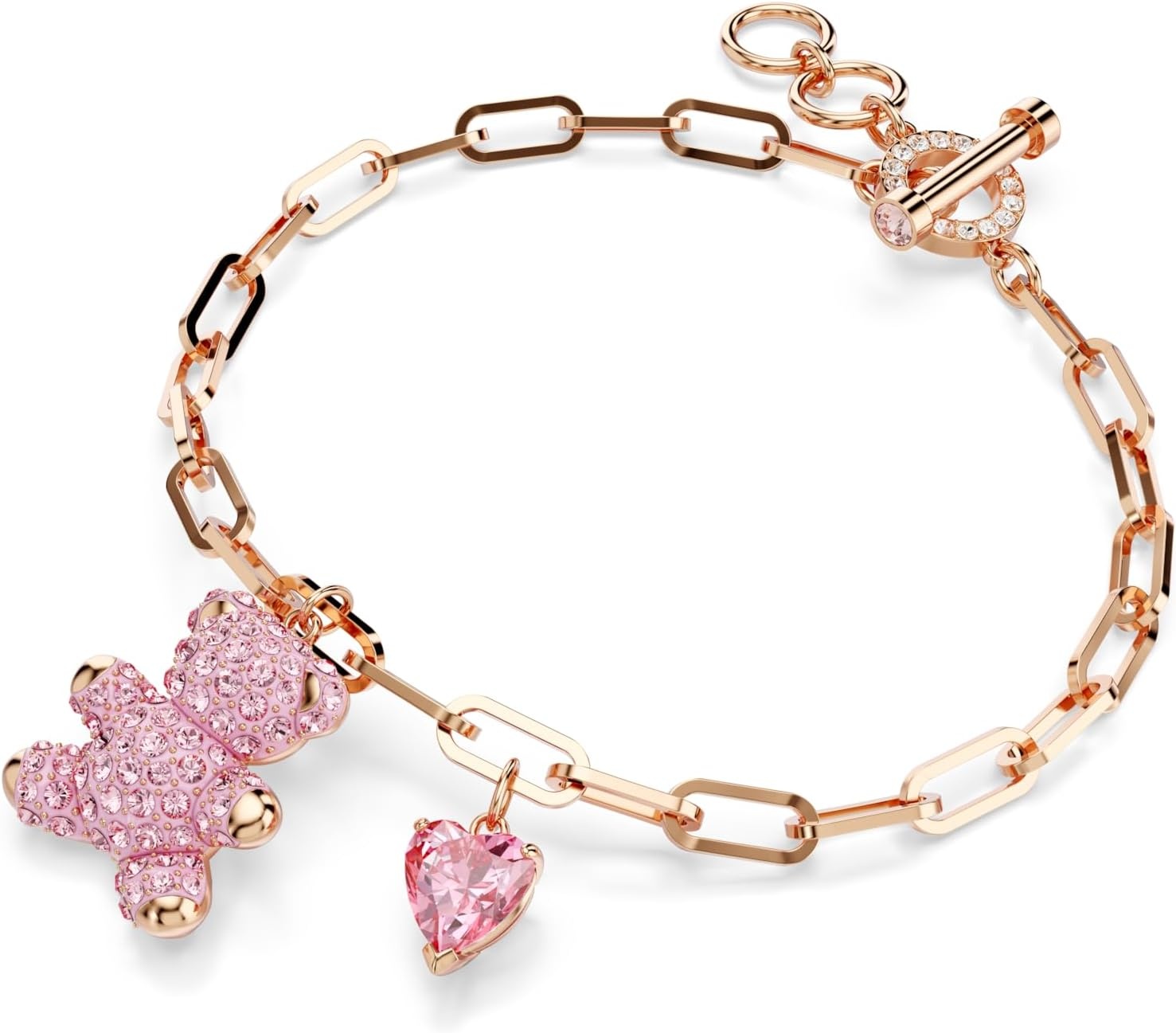 image:imageSwarovski Teddy bracelet Bear Pink Rose goldtone finish