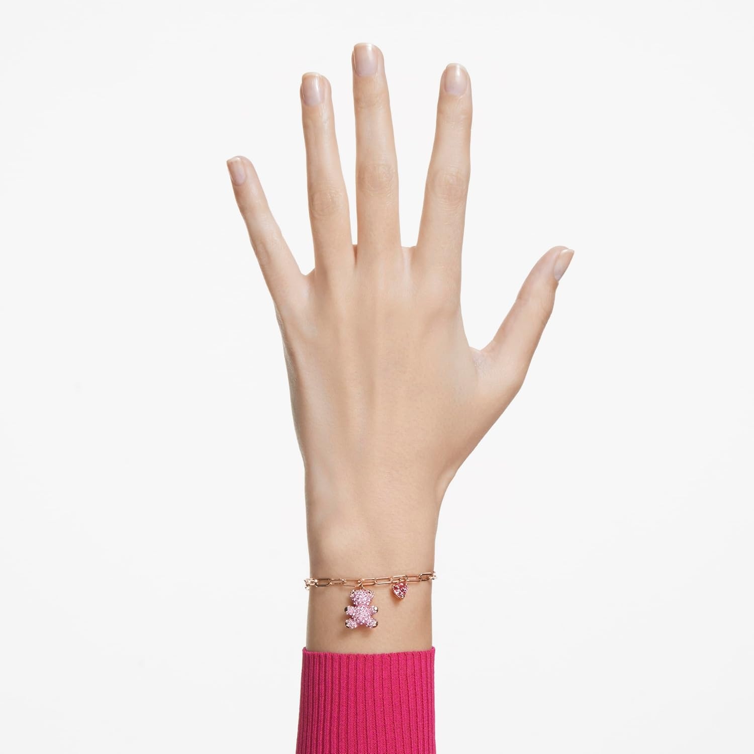 image:imageSwarovski Teddy bracelet Bear Pink Rose goldtone finish