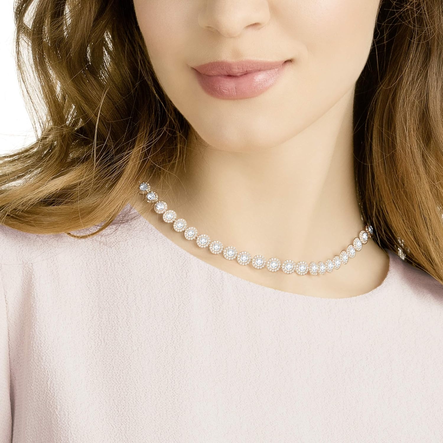 image:imageSwarovski Una Angelic AllAround Crystal Necklace CollectionRose Gold