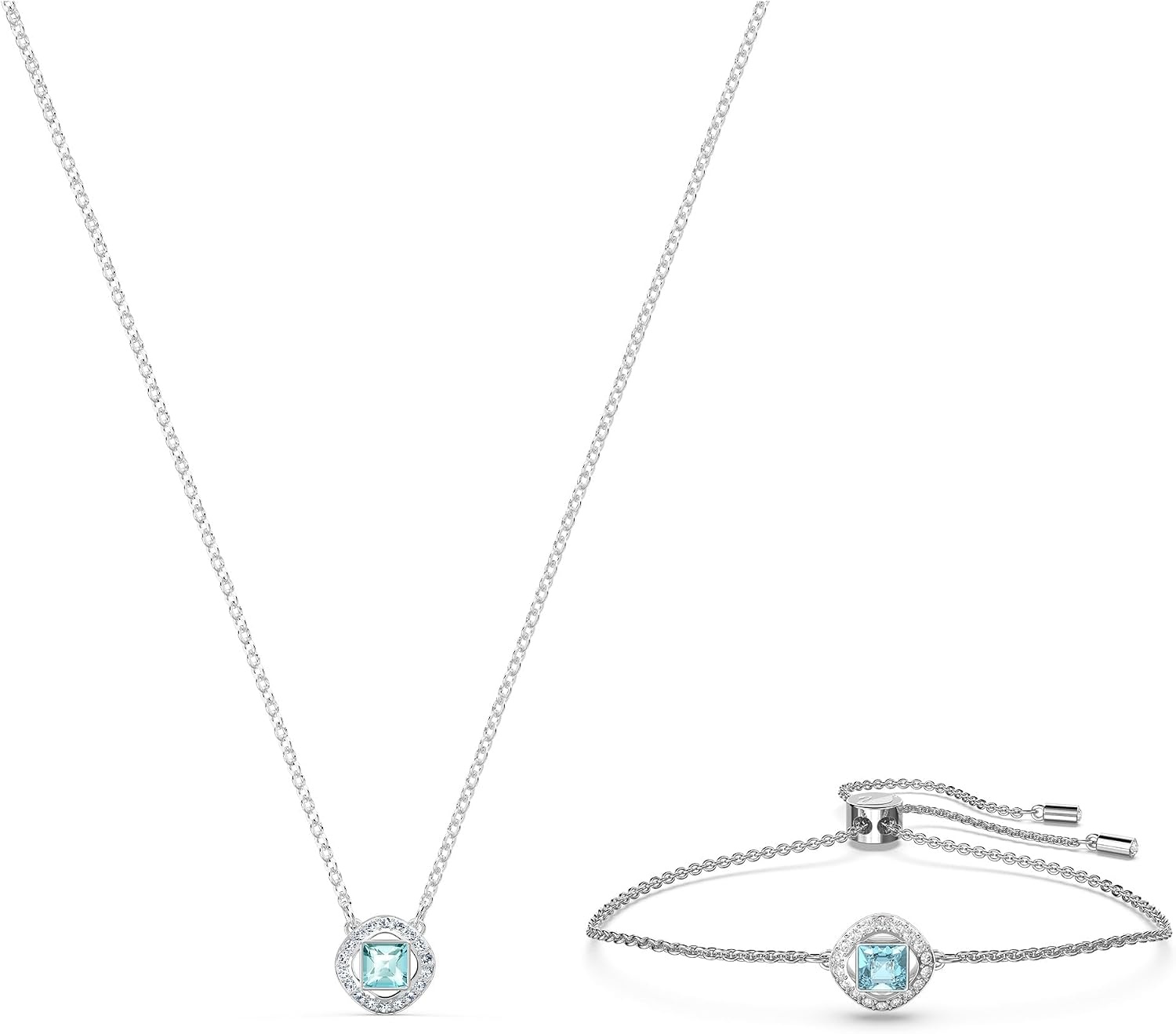 image:imageSwarovski Una Angelic Bracelet Collection with Cushion Cut CrystalsAqua