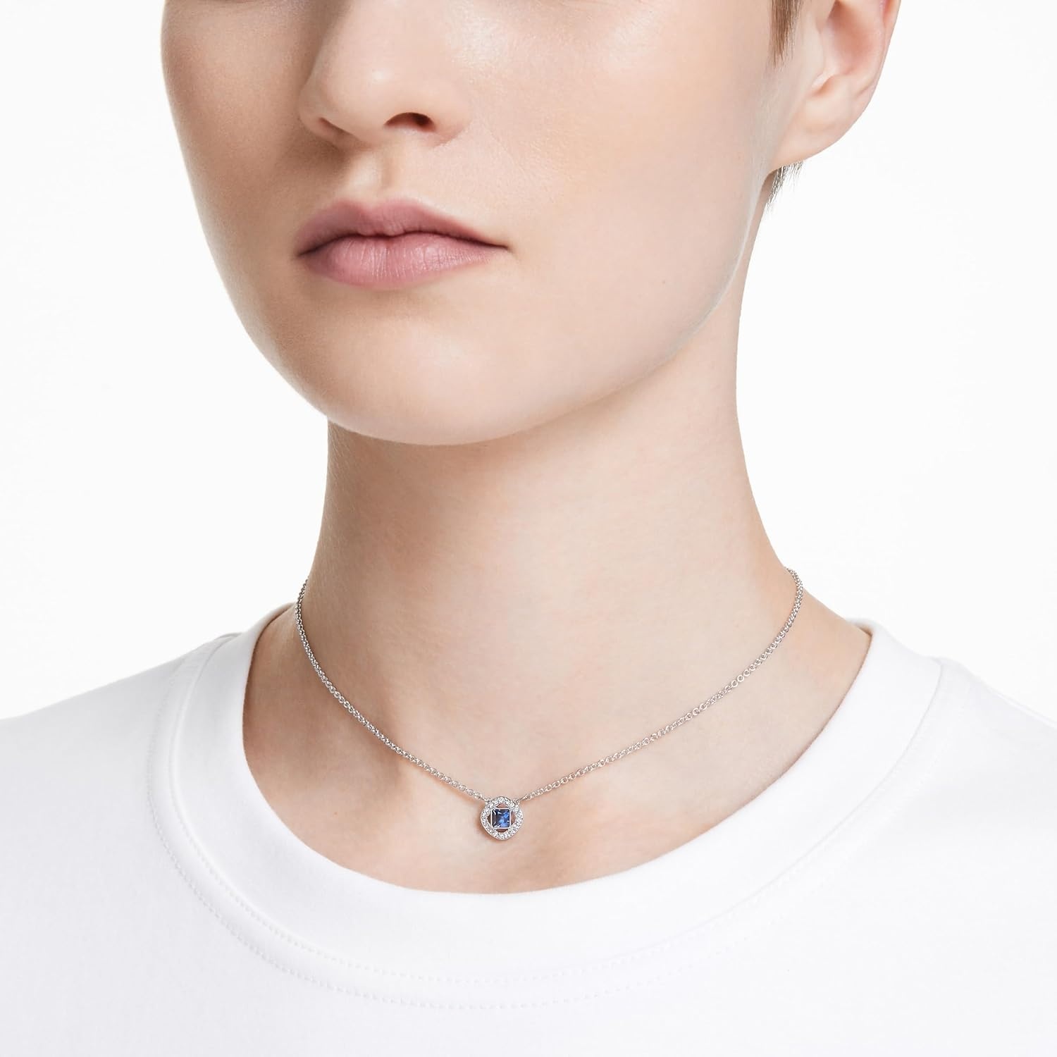 image:imageSwarovski Una Angelic Crystal Pendant Necklace CollectionSmoke Blue