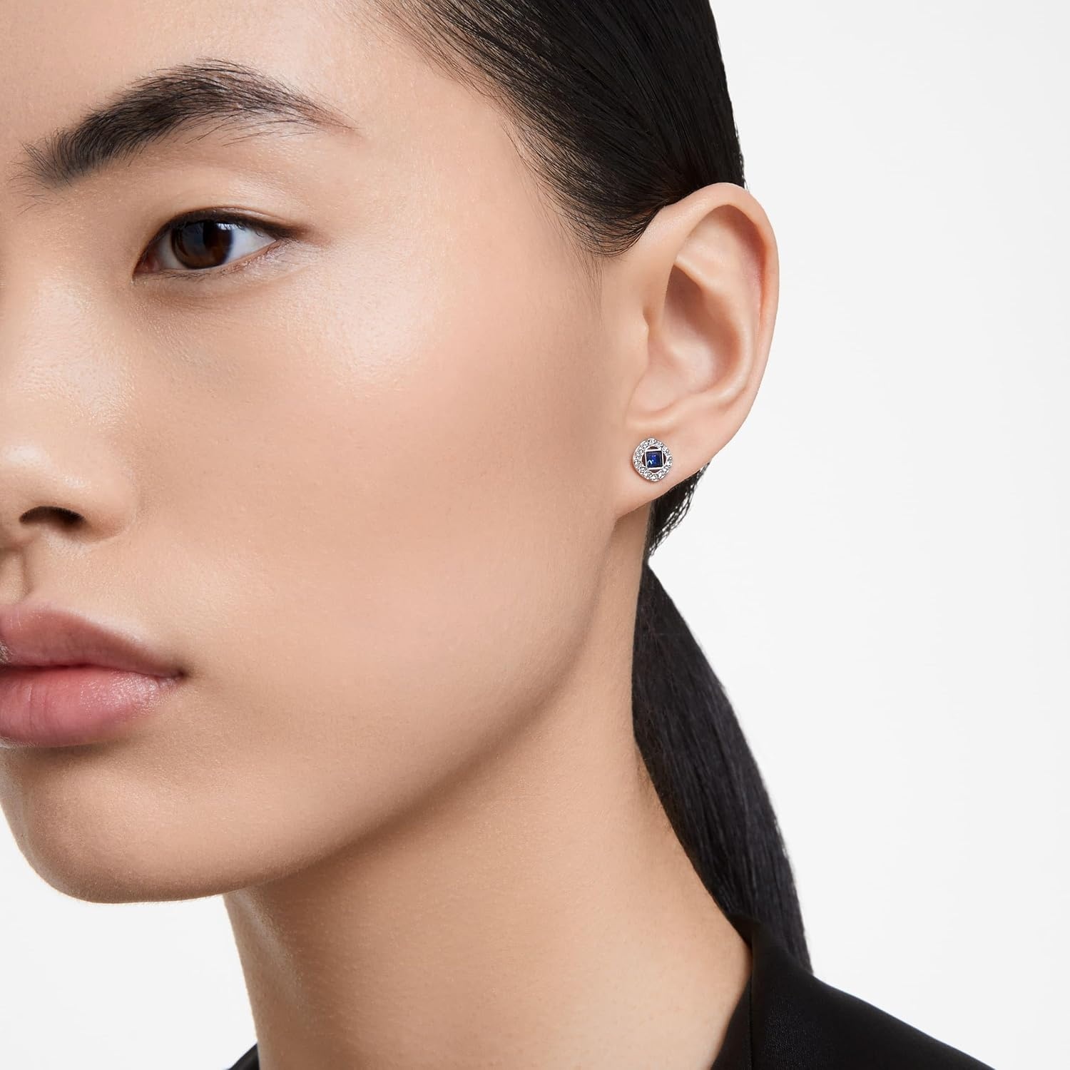 image:imageSwarovski Una Angelic Crystal Stud Earrings CollectionDark Blue