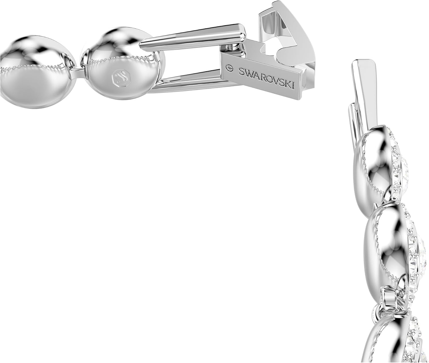 image:imageSwarovski Una Angelic Tennis Bracelet Round Cut Clear Rhodium Finished