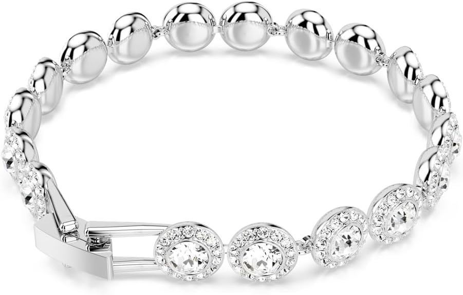 image:imageSwarovski Una Angelic Tennis Bracelet Round Cut Clear Rhodium Finished