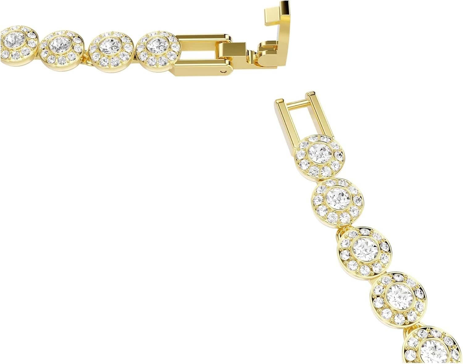 image:imageSwarovski Una Angelic necklace Round cut Small White Goldtone plated