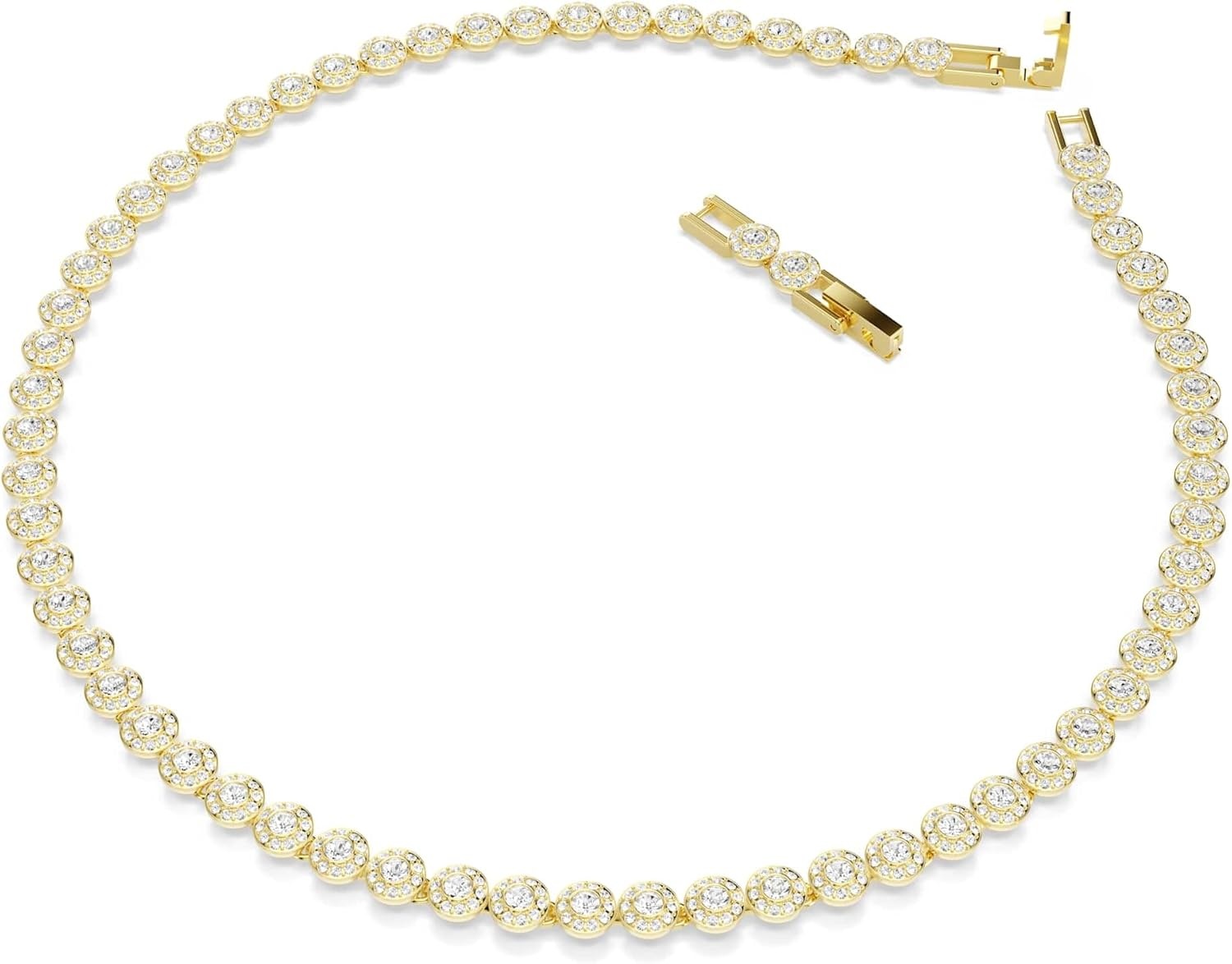 image:imageSwarovski Una Angelic necklace Round cut Small White Goldtone plated