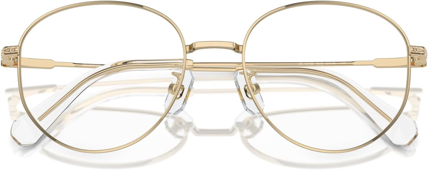 image:imageSwarovski Womens Sk1016d Round Prescription Eyewear FramesPale GoldDemo Lens