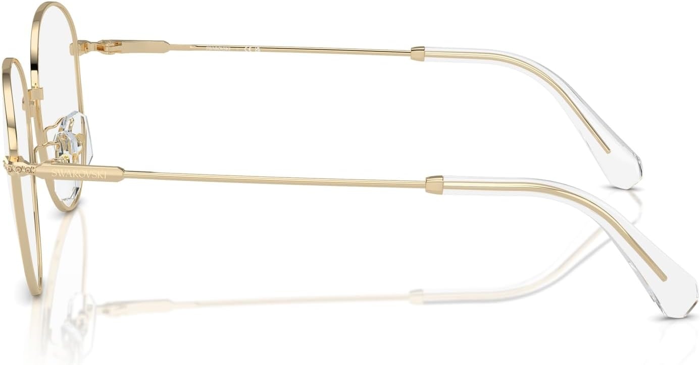 image:imageSwarovski Womens Sk1016d Round Prescription Eyewear FramesPale GoldDemo Lens