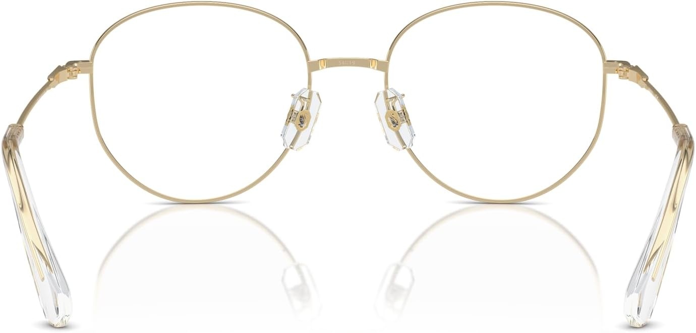 image:imageSwarovski Womens Sk1016d Round Prescription Eyewear FramesPale GoldDemo Lens