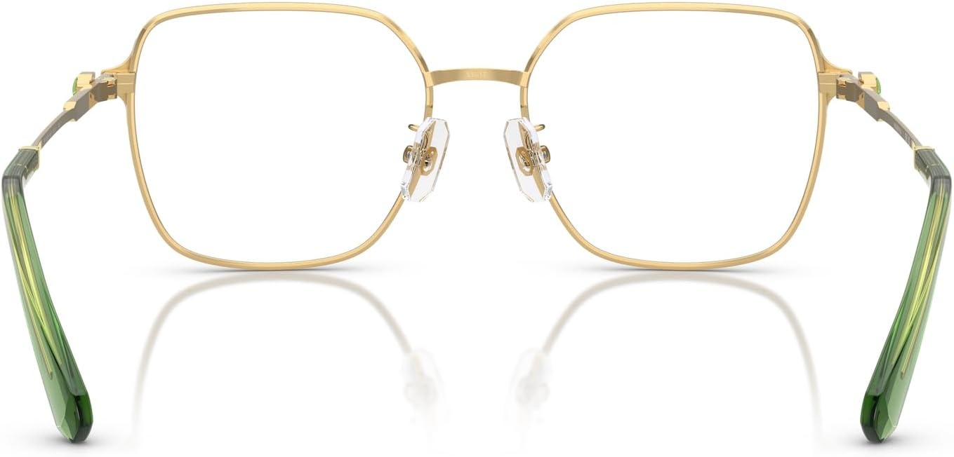image:imageSwarovski Womens Sk1020d Square Prescription Eyewear FramesGoldDemo Lens