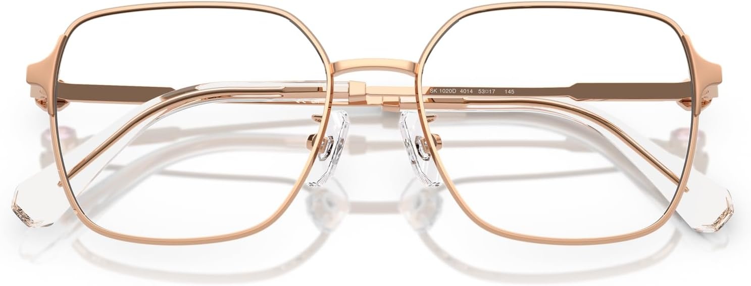 image:imageSwarovski Womens Sk1020d Square Prescription Eyewear FramesRose GoldDemo Lens