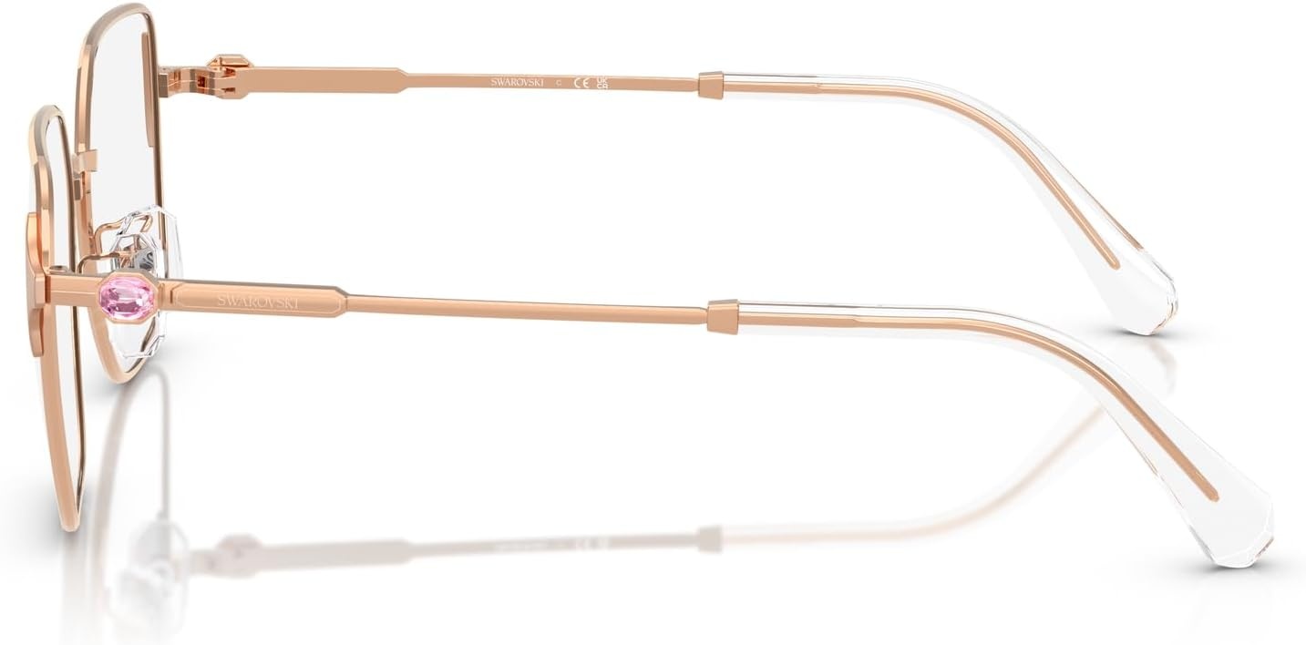 image:imageSwarovski Womens Sk1020d Square Prescription Eyewear FramesRose GoldDemo Lens