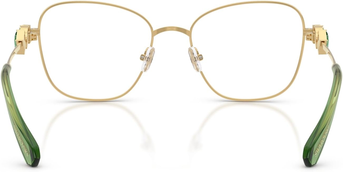 image:imageSwarovski Womens Sk1025 Square Prescription Eyewear FramesGoldDemo Lens