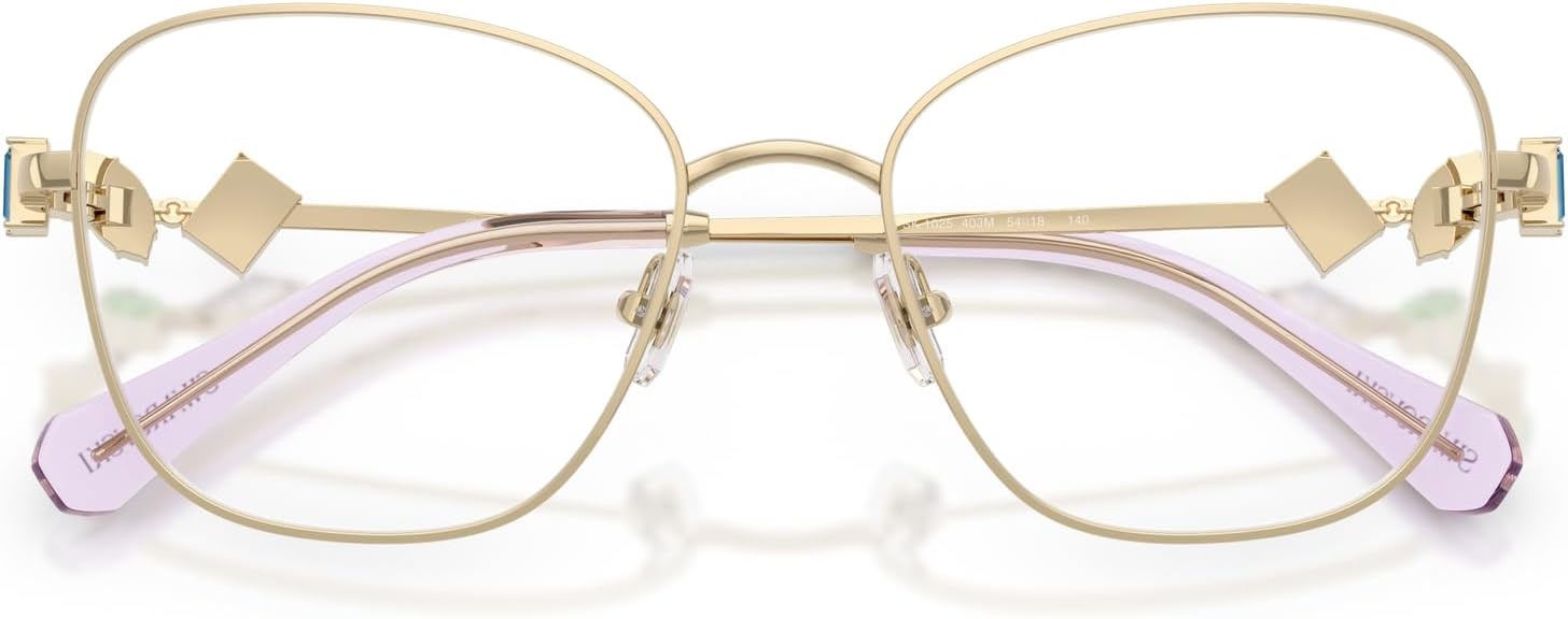 image:imageSwarovski Womens Sk1025 Square Prescription Eyewear FramesPale GoldDemo Lens