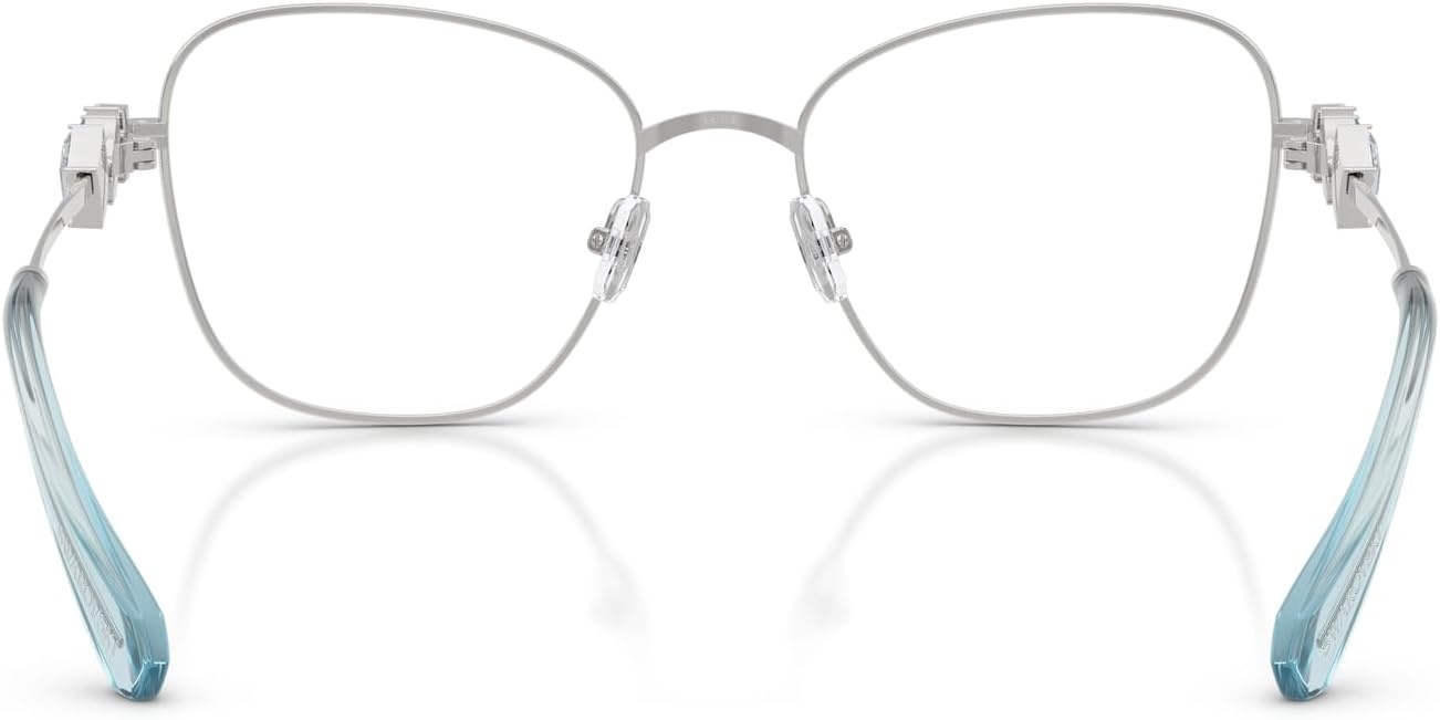 image:imageSwarovski Womens Sk1025 Square Prescription Eyewear FramesSilverDemo Lens
