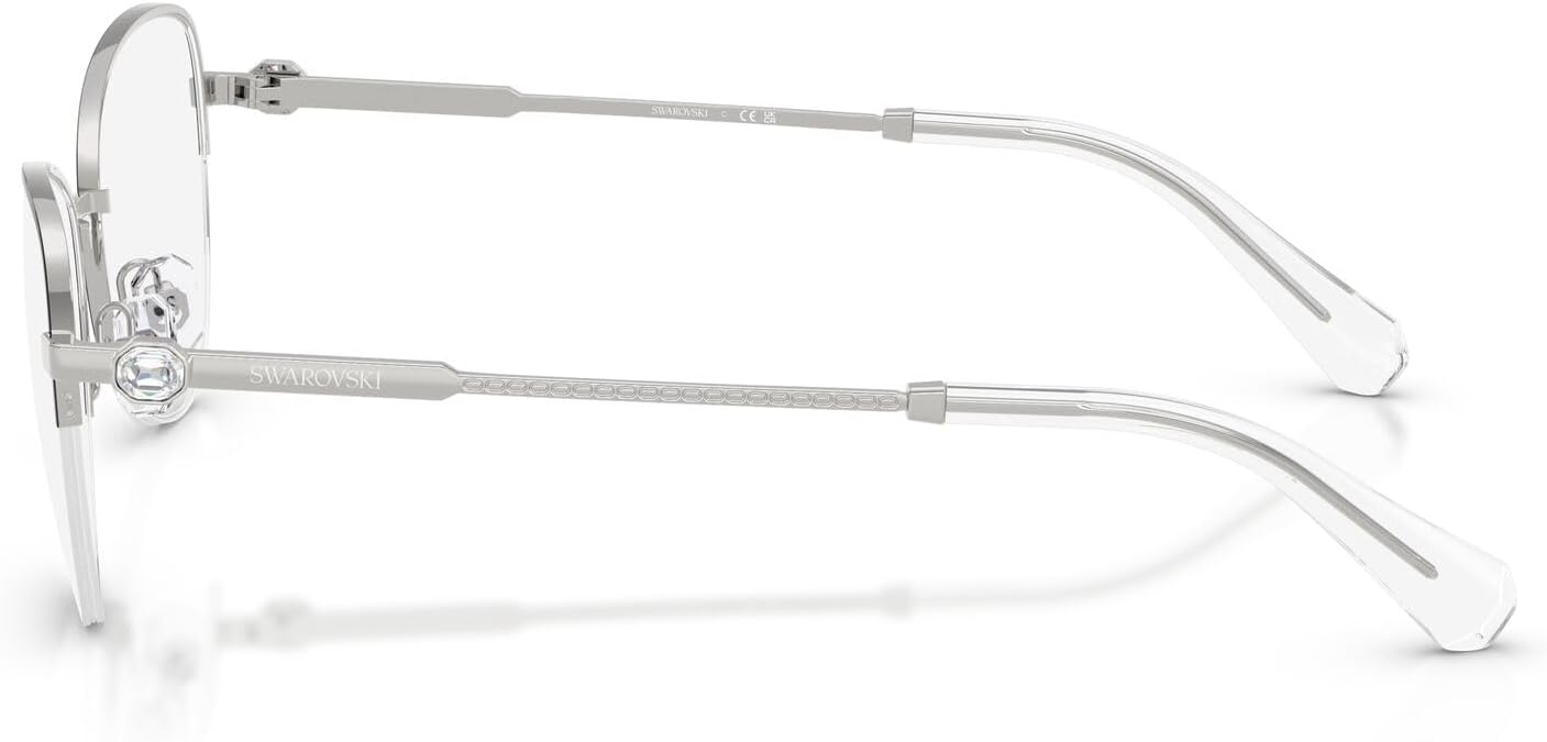 image:imageSwarovski Womens Sk1032 Oval Prescription Eyewear FramesBlackDemo Lens