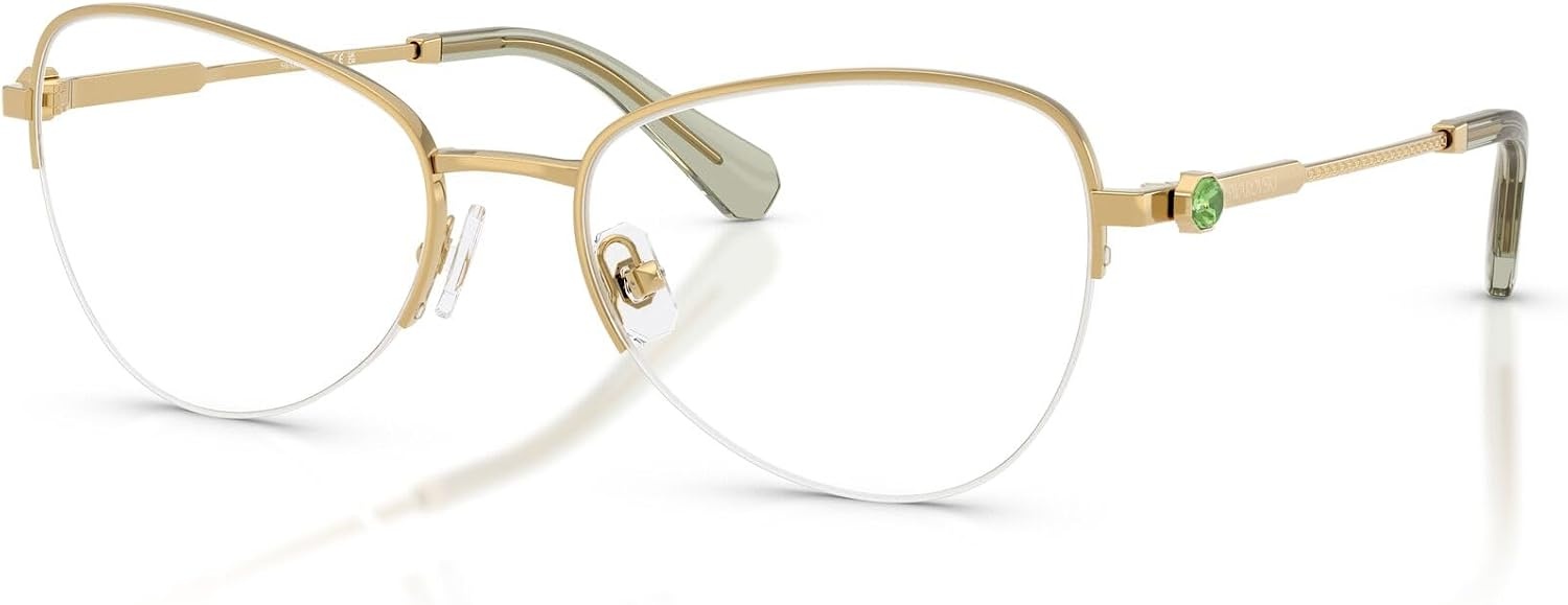 image:imageSwarovski Womens Sk1032 Oval Prescription Eyewear FramesGoldDemo Lens