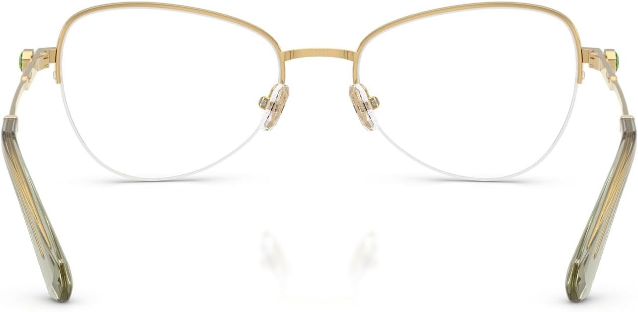 image:imageSwarovski Womens Sk1032 Oval Prescription Eyewear FramesGoldDemo Lens