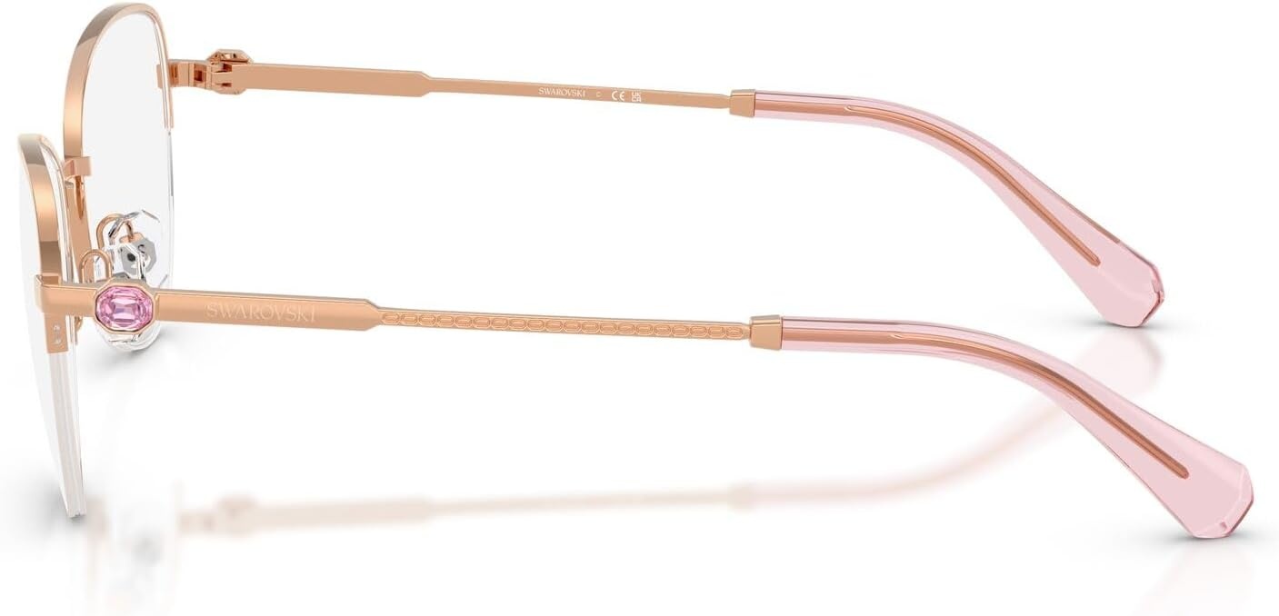 image:imageSwarovski Womens Sk1032 Oval Prescription Eyewear FramesRose GoldDemo Lens