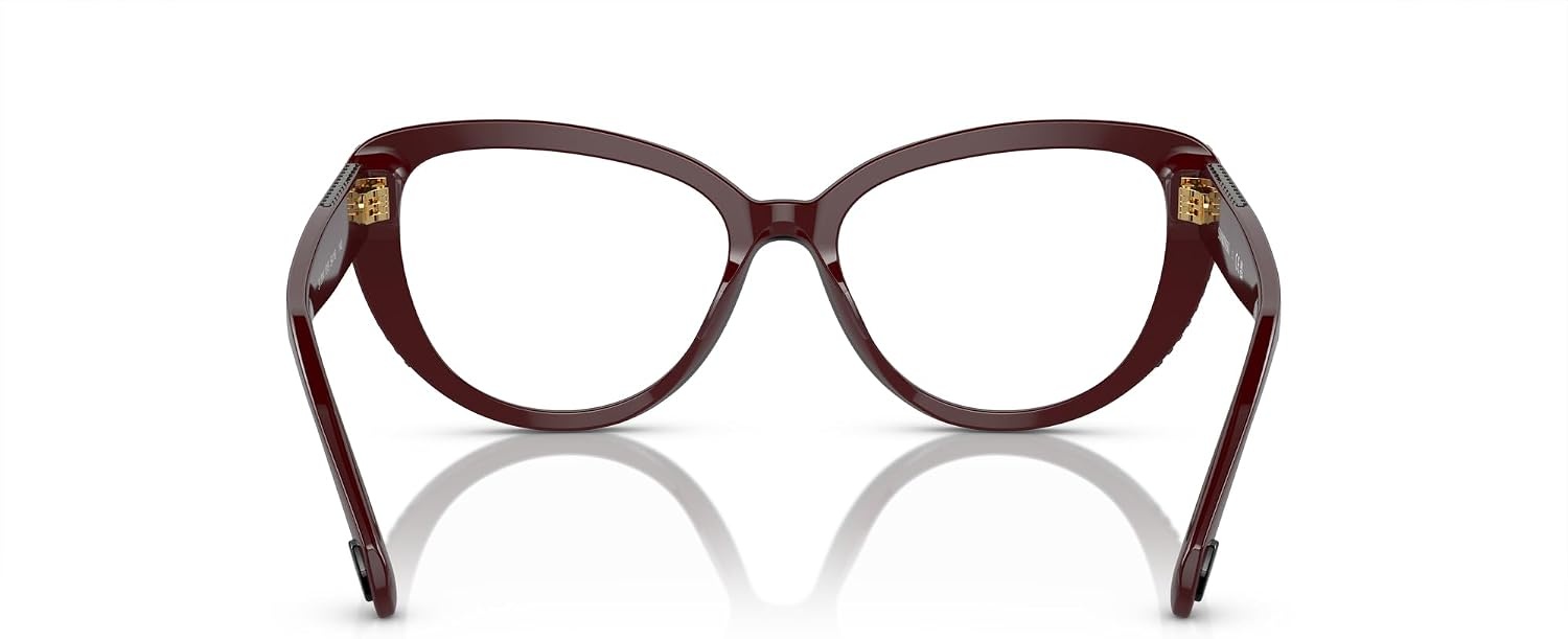 image:imageSwarovski Womens Sk2014 Cat Eye Prescription Eyewear FramesBurgundyDemo Lens