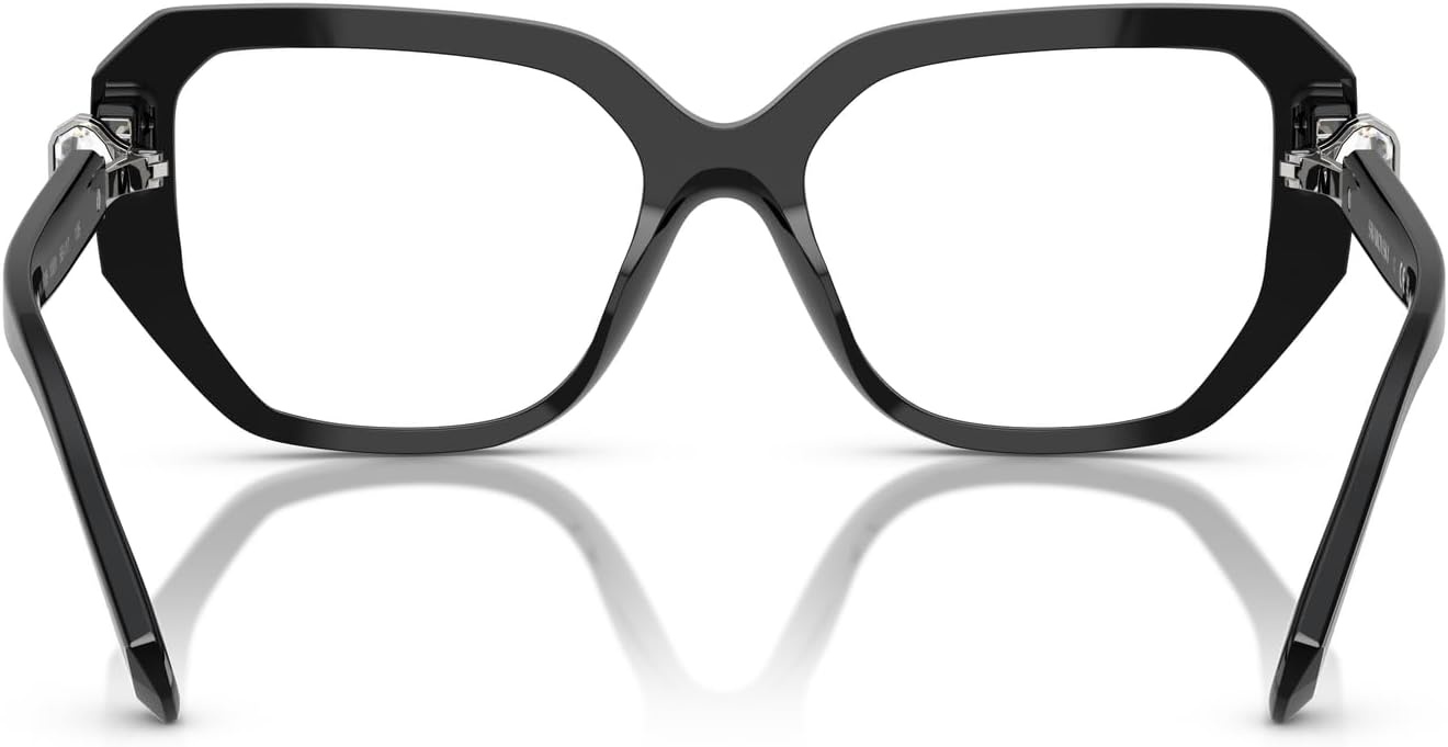 image:imageSwarovski Womens Sk2035 Square Prescription Eyewear FramesBlackDemo Lens