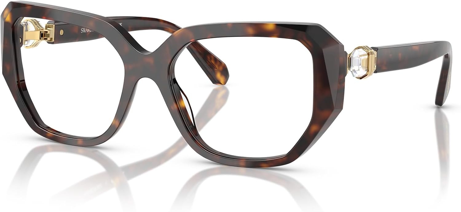 image:imageSwarovski Womens Sk2035 Square Prescription Eyewear FramesHavanaDemo Lens