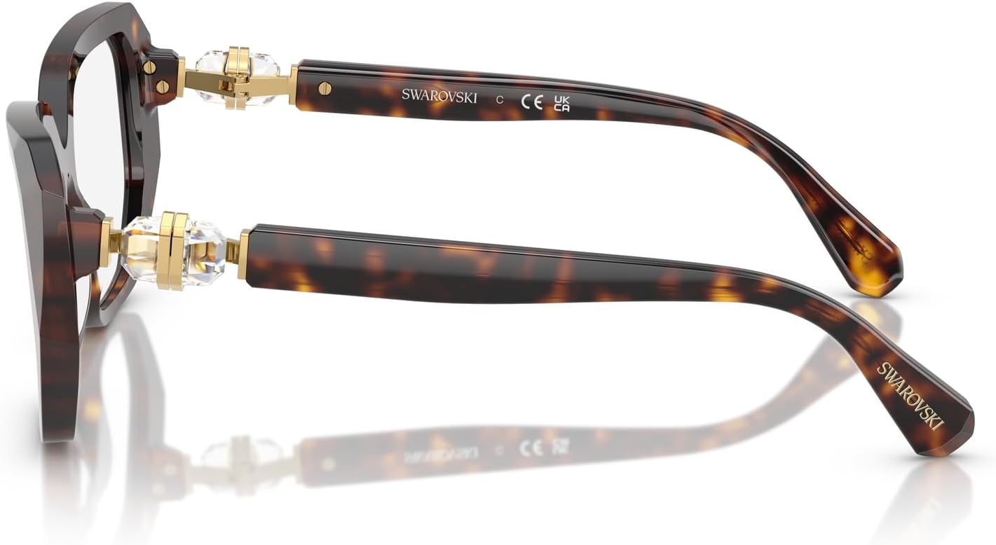 image:imageSwarovski Womens Sk2035 Square Prescription Eyewear FramesHavanaDemo Lens