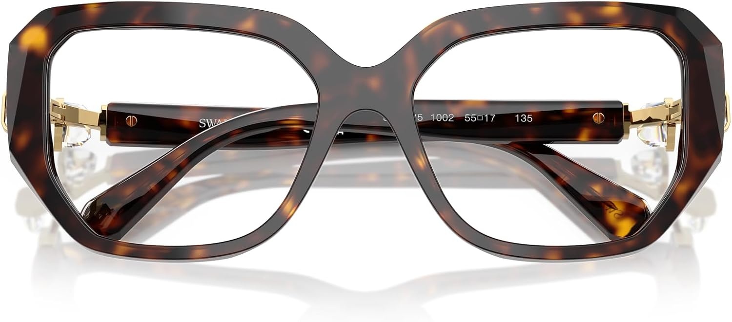 image:imageSwarovski Womens Sk2035 Square Prescription Eyewear FramesHavanaDemo Lens