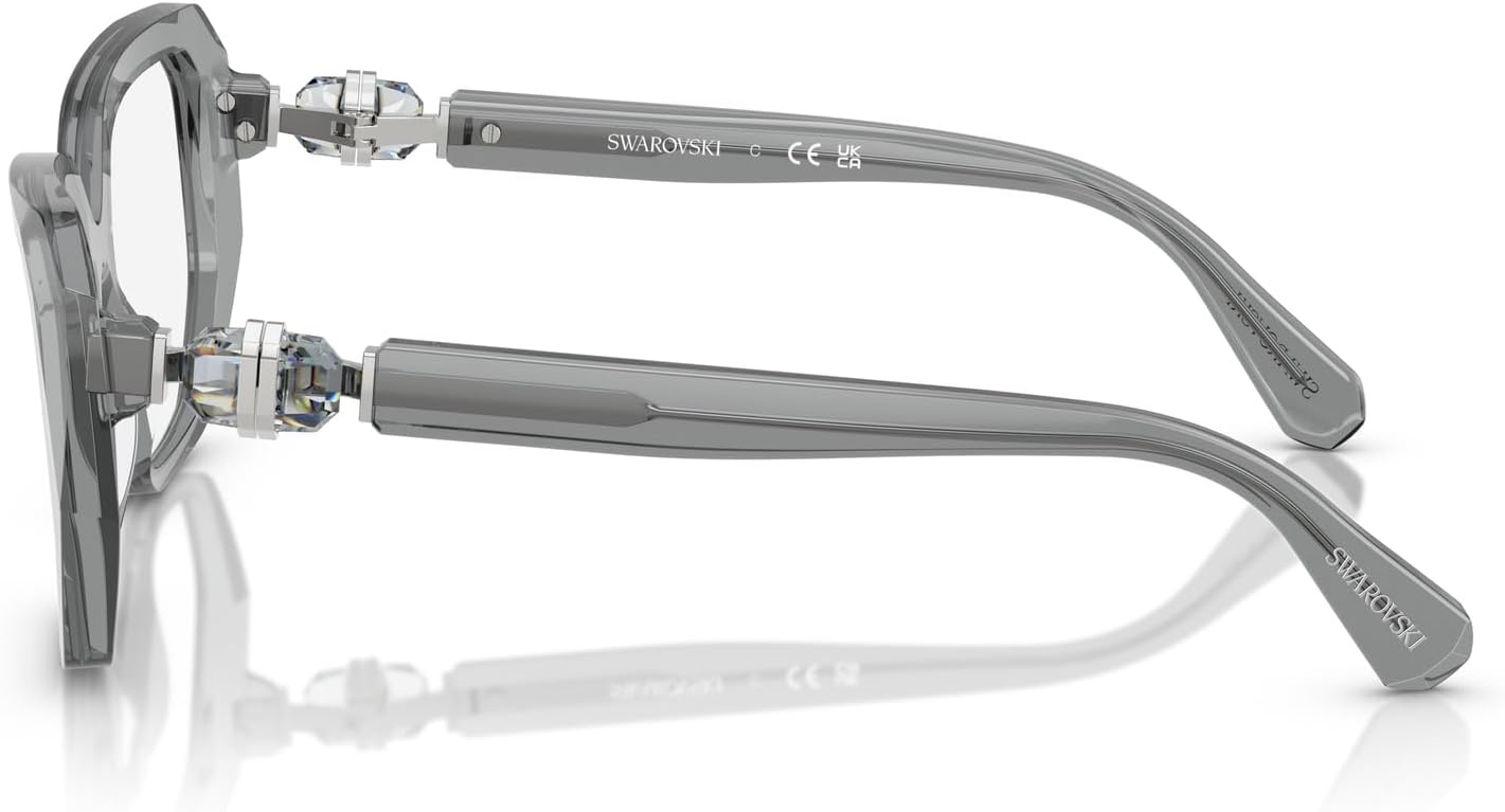 image:imageSwarovski Womens Sk2035 Square Prescription Eyewear FramesTransparent GreyDemo Lens