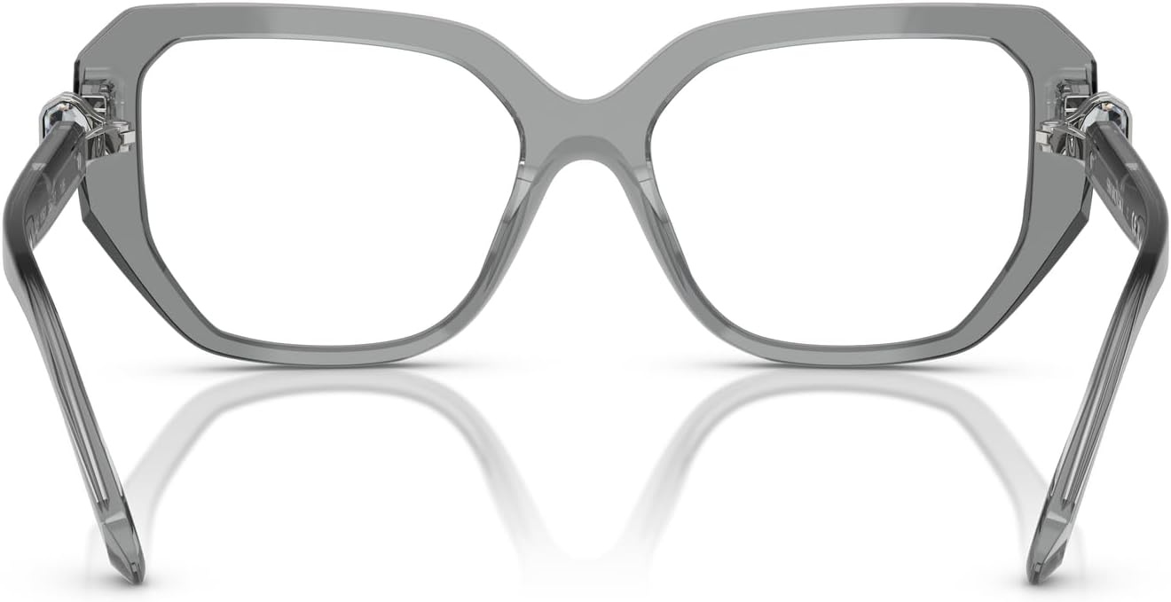 image:imageSwarovski Womens Sk2035 Square Prescription Eyewear FramesTransparent GreyDemo Lens