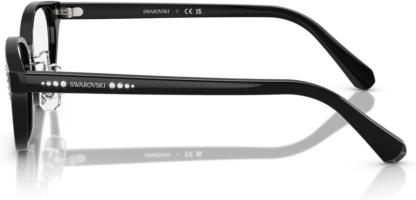 image:imageSwarovski Womens Sk2040d Oval Prescription Eyewear FramesBlackDemo Lens