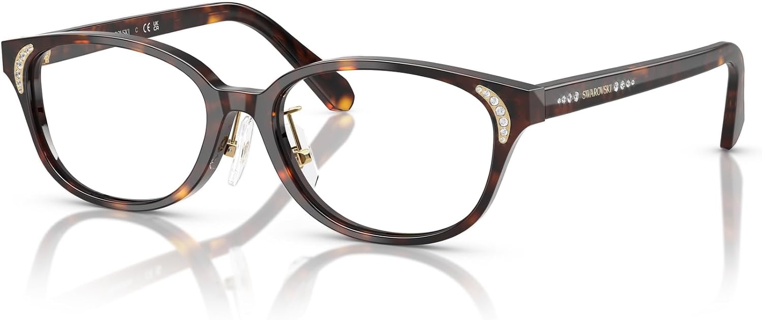 image:imageSwarovski Womens Sk2040d Oval Prescription Eyewear FramesHavanaDemo Lens