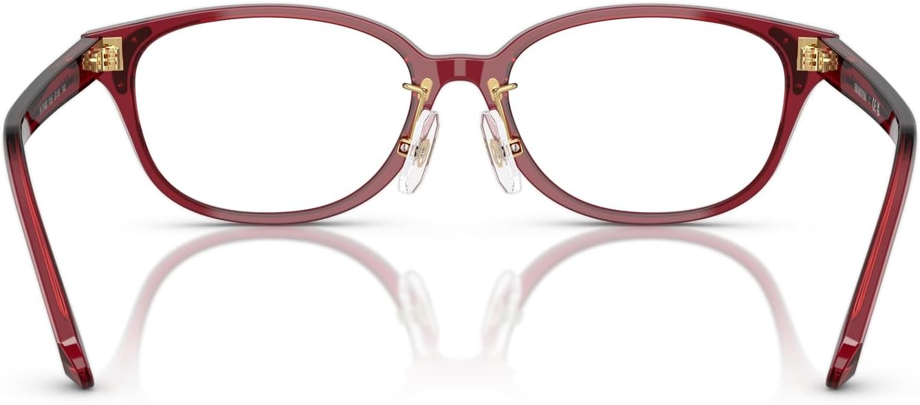 image:imageSwarovski Womens Sk2040d Oval Prescription Eyewear FramesTransparent BurgundyDemo Lens