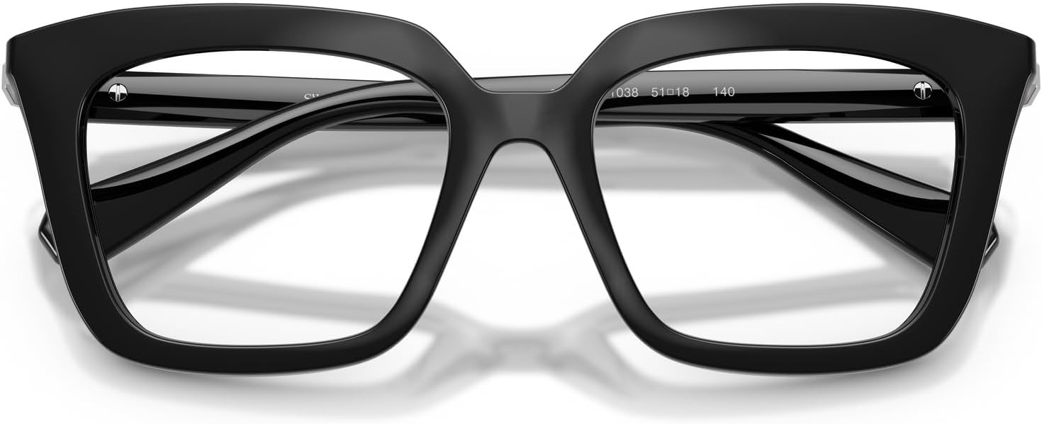 image:imageSwarovski Womens Sk2043 Square Prescription Eyewear FramesBlackDemo Lens