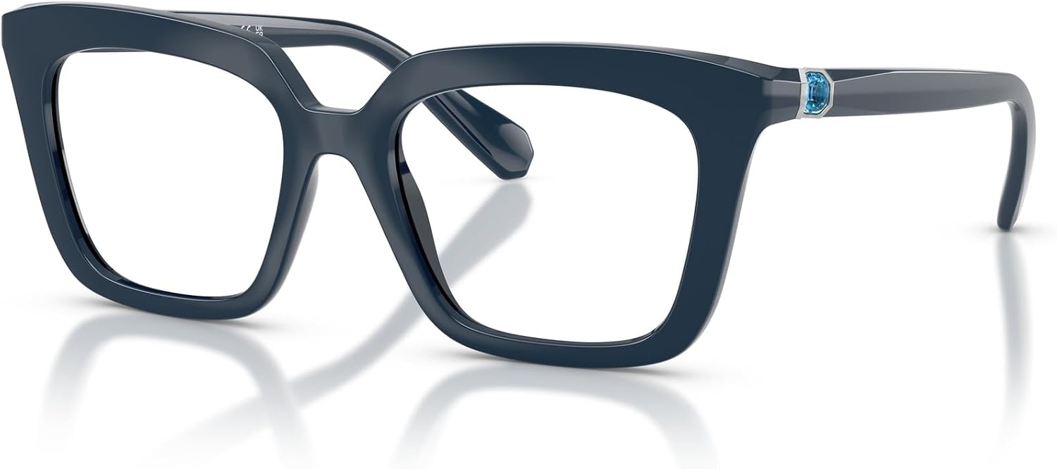 image:imageSwarovski Womens Sk2043 Square Prescription Eyewear FramesBlueDemo Lens