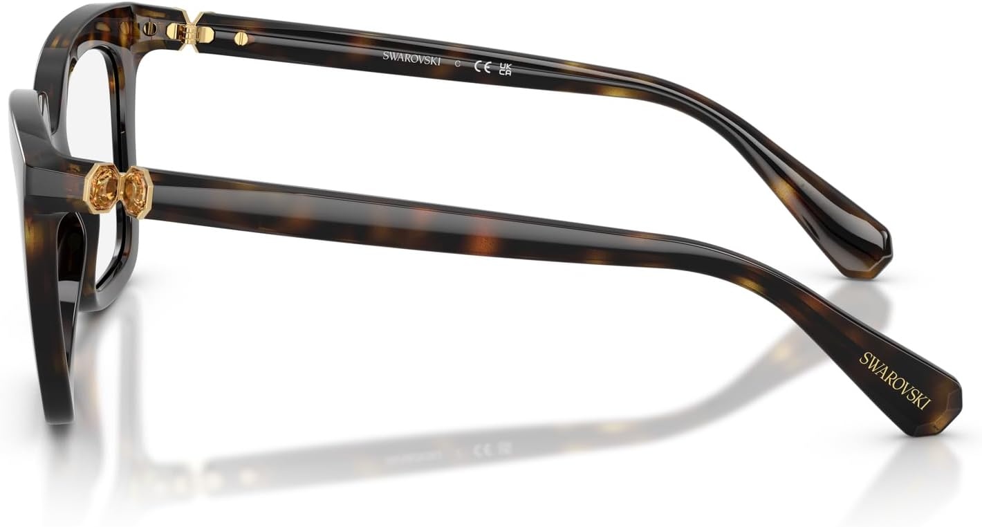 image:imageSwarovski Womens Sk2043 Square Prescription Eyewear FramesHavanaDemo Lens