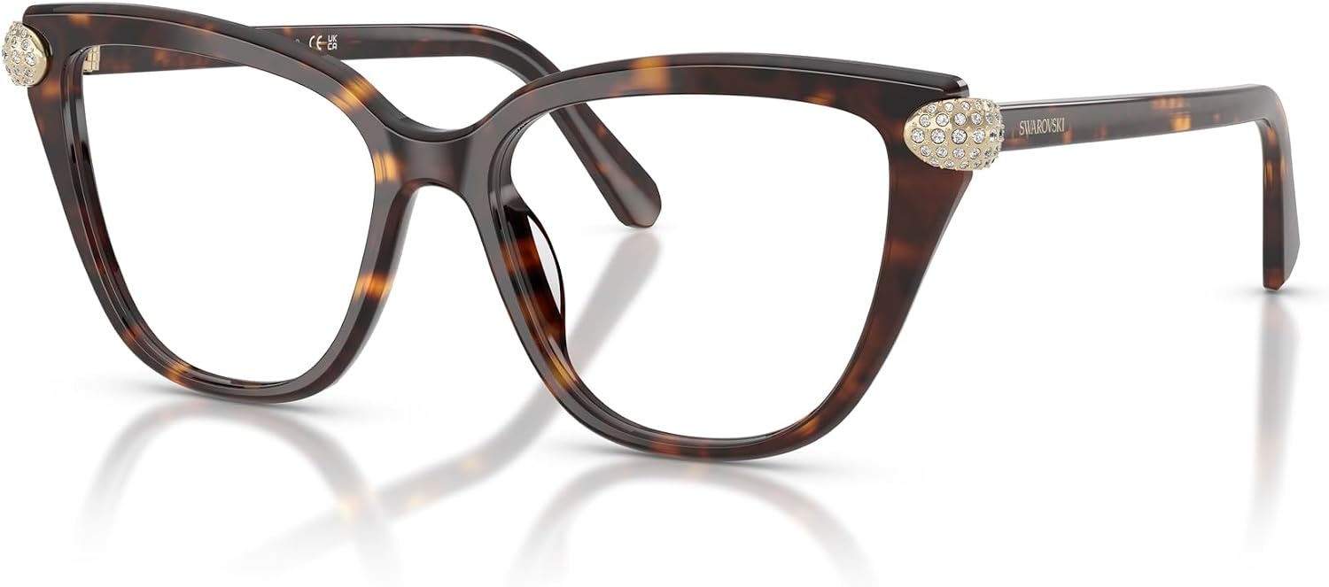 image:imageSwarovski Womens Sk2045 Cat Eye Prescription Eyewear FramesHavanaDemo Lens