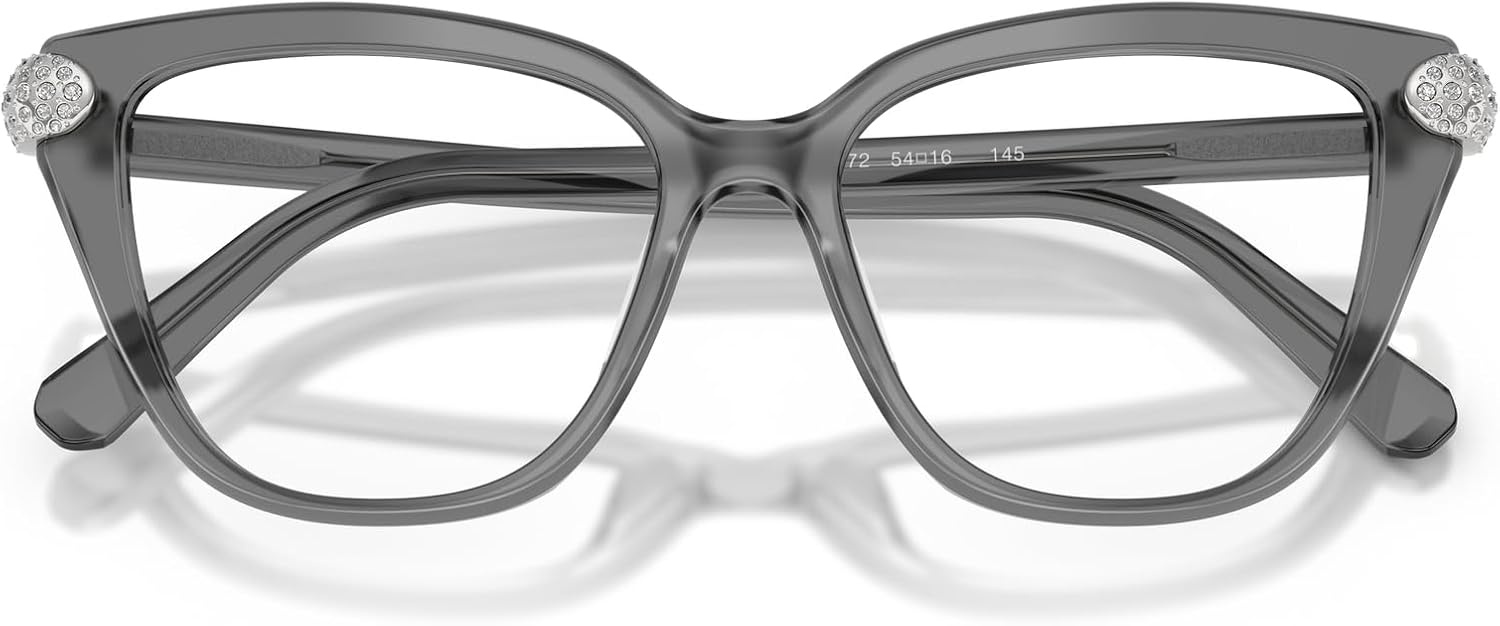 image:imageSwarovski Womens Sk2045 Cat Eye Prescription Eyewear FramesMilky GreyDemo Lens