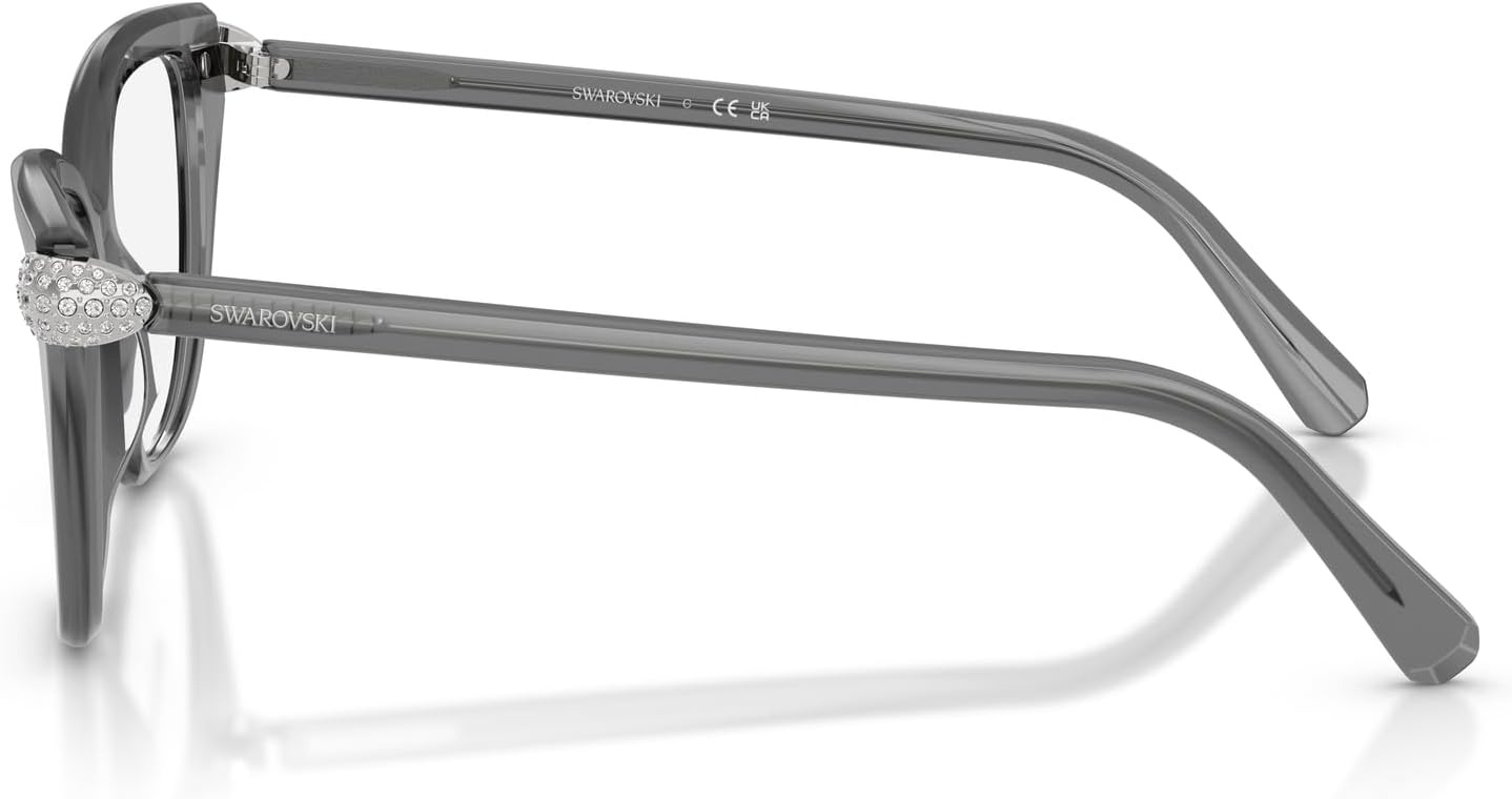 image:imageSwarovski Womens Sk2045 Cat Eye Prescription Eyewear FramesMilky GreyDemo Lens