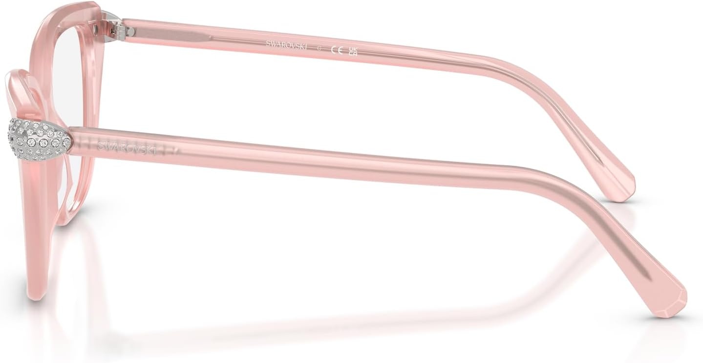 image:imageSwarovski Womens Sk2045 Cat Eye Prescription Eyewear FramesMilky PinkDemo Lens