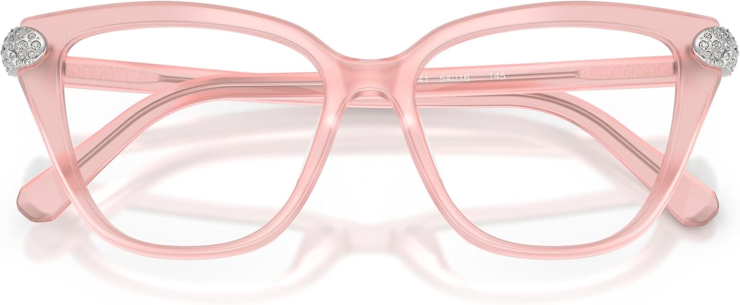 image:imageSwarovski Womens Sk2045 Cat Eye Prescription Eyewear FramesMilky PinkDemo Lens