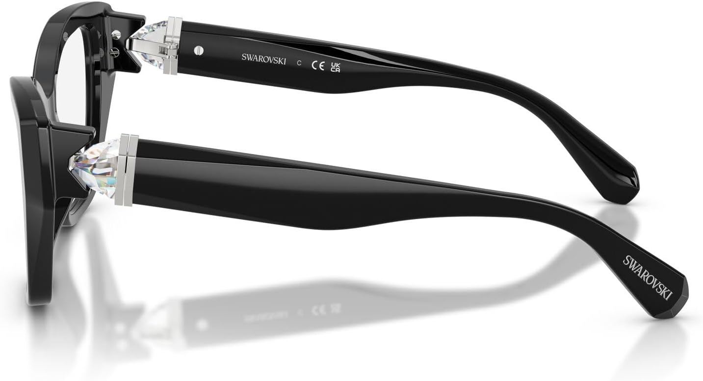 image:imageSwarovski Womens Sk2050u Universal Fit Cat Eye Prescription Eyewear FramesBlackDemo Lens