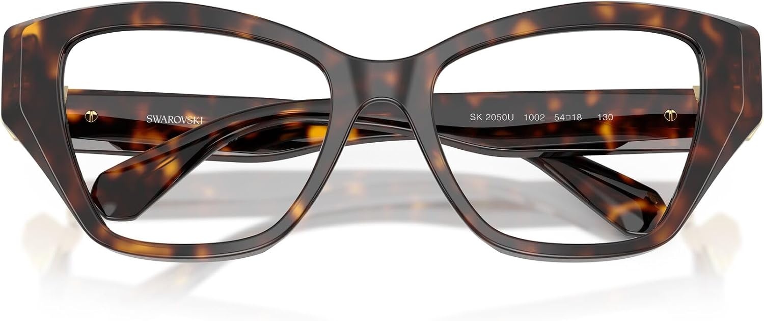 image:imageSwarovski Womens Sk2050u Universal Fit Cat Eye Prescription Eyewear FramesHavanaDemo Lens